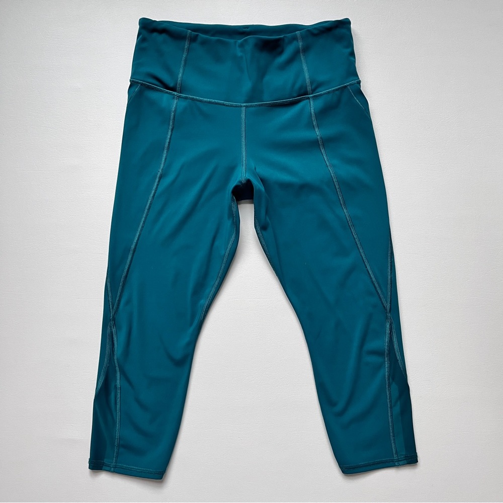 Athleta Teal Leggings Size Small Petite Excellent Condition